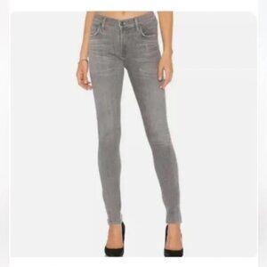 Citizens of Humanity Rocket Crop Mid Rise Skinny Gray Wash Size 27